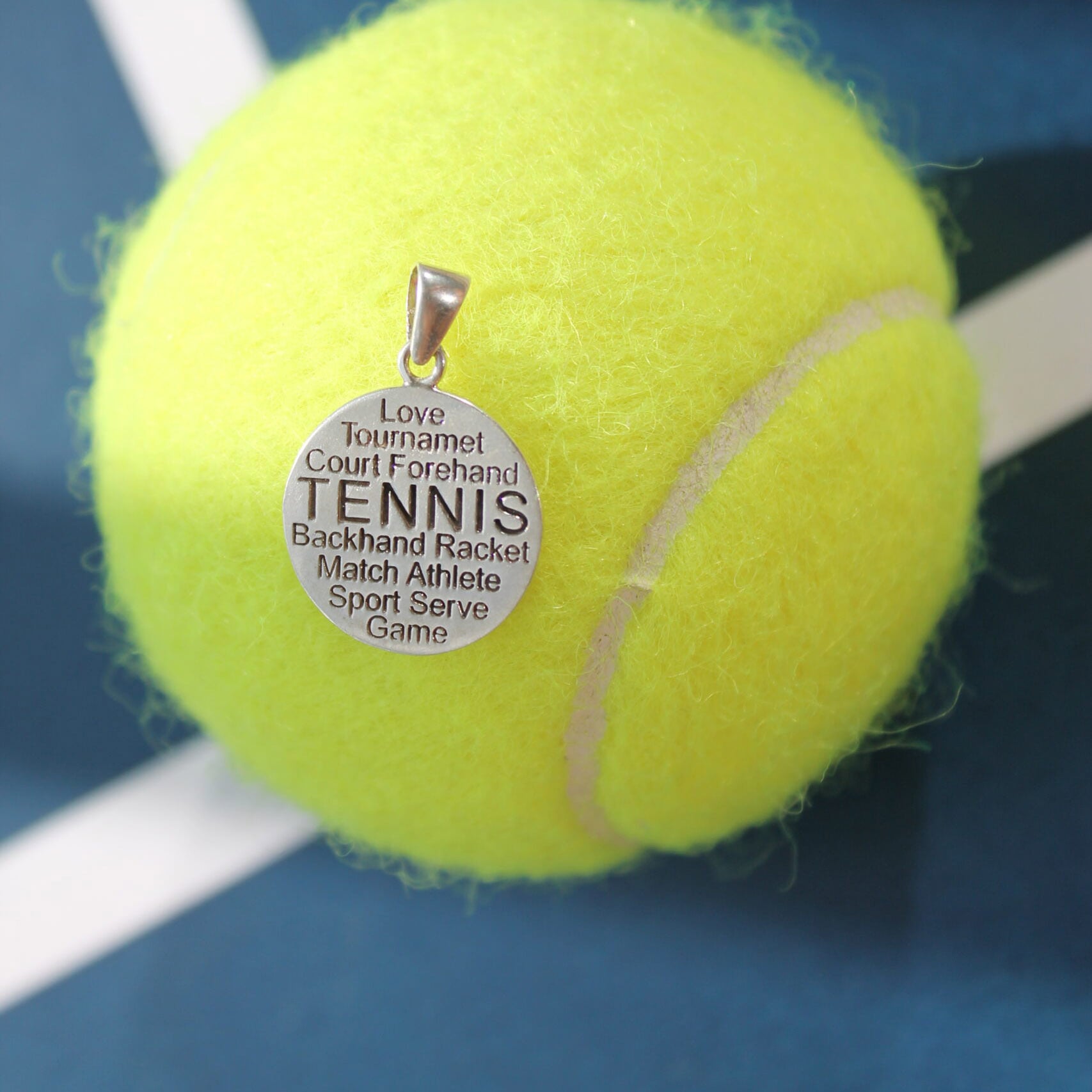 Сребърна висулка "Tennis"
