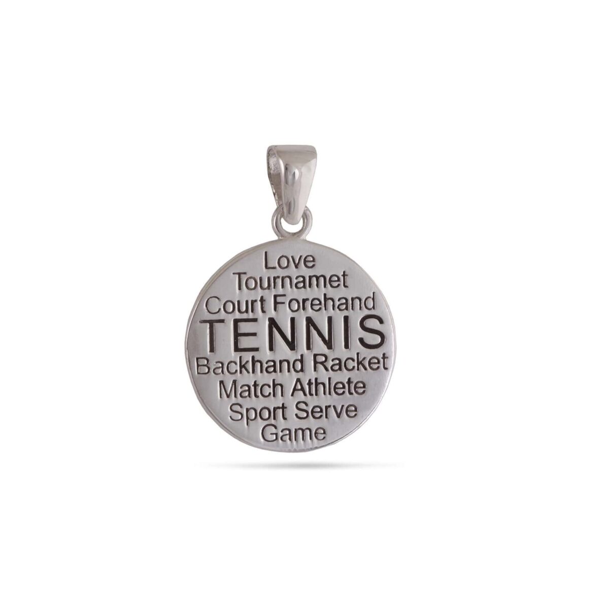 Сребърна тенис висулка "Tennis"